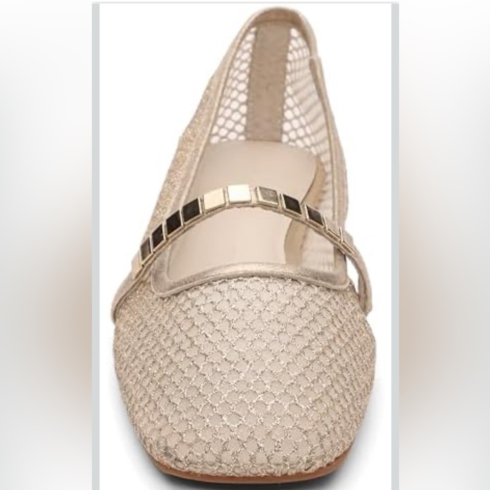 Sanctuary Metallic Gold Mesh Mary Jane Flat